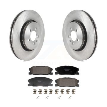 Front Disc Brake Rotors Ceramic Pad Kit For Dodge Charger With 370mm Diameter Rotor K8T-104420