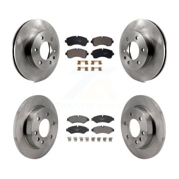 Front Rear Brake Rotor & Ceramic Pad Kit For Mercedes-Benz Sprinter 2500 3500 4500 3500XD K8T-104429