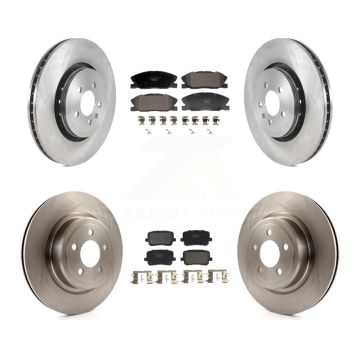 Front Rear Brake Rotors Ceramic Pad Kit For Dodge Charger With 370mm Diameter Rotor K8T-104434