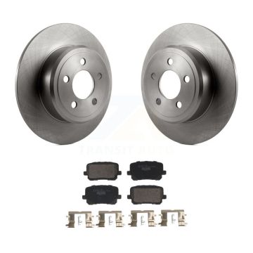 Rear Disc Brake Rotor & Ceramic Pad Kit For Dodge Charger With 370mm Diameter Front K8T-104435