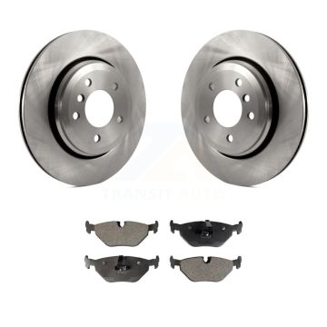 Rear Brake Rotors & Ceramic Pad Kit For 2001-2005 BMW 320i With 320mm Diameter Rotor K8T-104438