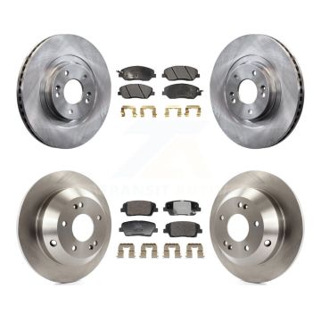 Front Rear Disc Brake Rotors And Ceramic Pads Kit For 2013-2016 Hyundai Santa Fe XL 3.3L K8T-104457