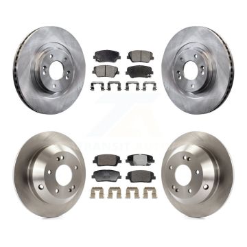 Front Rear Disc Brake Rotors And Ceramic Pads Kit For Hyundai Santa Fe Sport Kia Sorento K8T-104458