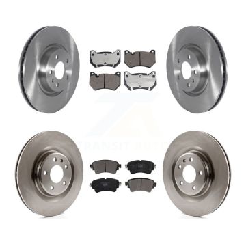 Front Rear Disc Brake Rotors And Ceramic Pads Kit For 2018 Audi Q5 With Brembo Calipers K8T-104465