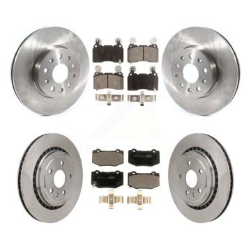 Front Rear Disc Brake Rotors Ceramic Pad Kit For 2016 Chevrolet Camaro With Brembo Brakes K8T-104466
