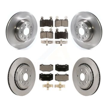 Front Rear Disc Brake Rotors Ceramic Pad Kit For 2016 Chevrolet Camaro With Brembo Brakes K8T-104467