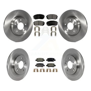 Front Rear Disc Brake Rotors & Ceramic Pad Kit For Kia Seltos With Electric Parking K8T-104471