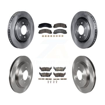 Front Rear Disc Brake Rotor & Ceramic Pad Kit For Ford F-150 Expedition Lincoln Navigator K8T-104472