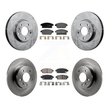 Front Rear Disc Brake Rotor Ceramic Pad Kit For Chevrolet Cruze Buick Verano Orlando Volt K8T-104474