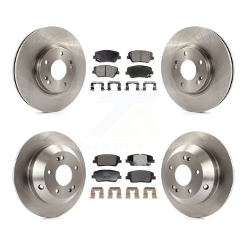 Front Rear Disc Brake Rotors And Ceramic Pads Kit For Hyundai Santa Fe Kia Sorento K8T-104475