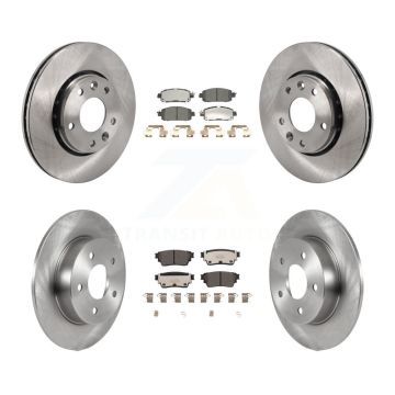 Front Rear Brake Rotor Ceramic Pad Kit For 21-23 Nissan Kicks SV SR with Disc rear brakes K8T-104477