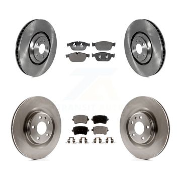 Front Rear Brake Rotor Ceramic Pad Kit For 14-17 Audi SQ5 With 380mm Diameter K8T-104480
