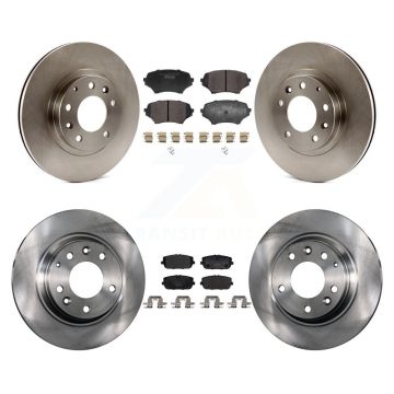 Front Rear Disc Brake Rotors And Ceramic Pads Kit For 2006-2015 Mazda MX-5 Miata K8T-104485