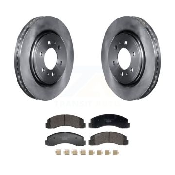 Front Disc Brake Rotors And Ceramic Pads Kit For Ford F-150 Expedition Lincoln Navigator K8T-104497