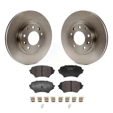 Front Disc Brake Rotors And Ceramic Pads Kit For 2006-2015 Mazda MX-5 Miata K8T-104514