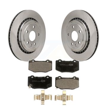 Rear Disc Brake Rotors And Ceramic Pads Kit For Chevrolet Camaro Cadillac ATS K8T-104521