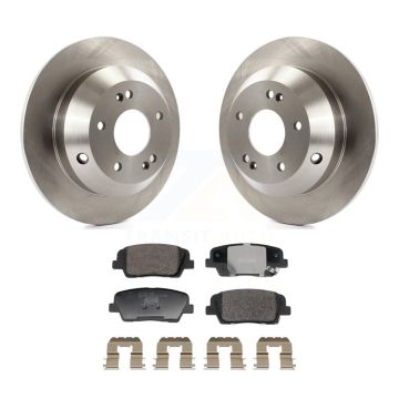 Rear Disc Brake Rotors And Ceramic Pads Kit For Hyundai Santa Fe Sport Kia Sorento XL K8T-104522