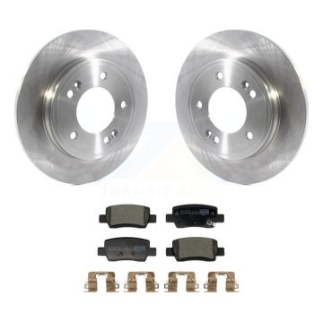 Rear Brake Rotors & Ceramic Pad Kit For 21-24 Hyundai Elantra With Electric Parking K8T-104527