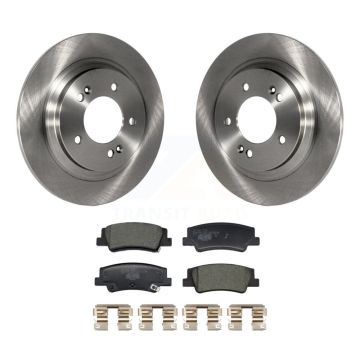 Rear Disc Brake Rotors And Ceramic Pads Kit For Hyundai Sonata Kia K5 K8T-104528