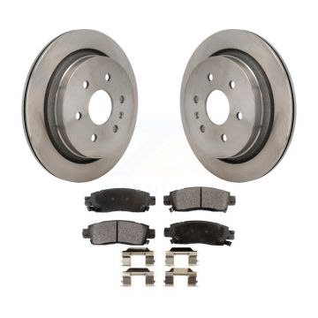 Rear Disc Brake Rotors And Ceramic Pads Kit For Cadillac XTS K8T-104532