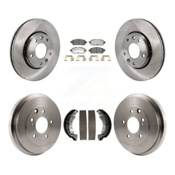 Front Rear Disc Brake Rotors Ceramic Pads And Drum Kit For 2020-2022 Nissan Sentra K8T-104563
