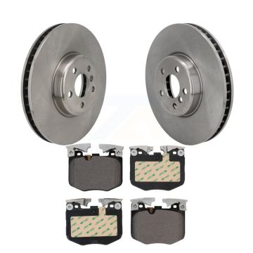 Front Brake Rotor Ceramic Pad Kit For BMW 330i xDrive 530i Toyota GR Supra 330e 430i 530e K8T-104575