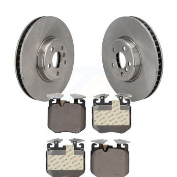 Front Disc Brake Rotors And Ceramic Pads Kit For 2019 BMW 540i xDrive K8T-104576