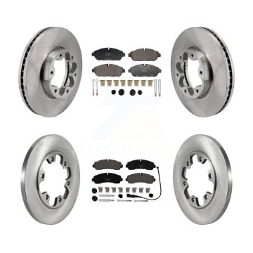 Front Rear Brake Rotor & Ceramic Pad Kit For 20-21 Ford Transit-350 AWD With 6 Lug Wheels K8T-104585