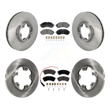 Front Rear Brake Rotor & Ceramic Pad Kit For Ford Transit-250 Transit-350 Transit-150 RWD K8T-104587