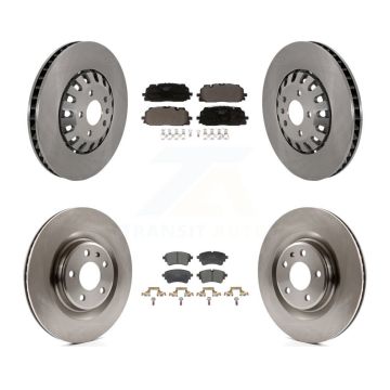Front Rear Disc Brake Rotors And Ceramic Pads Kit For Audi A6 Quattro A7 Sportback K8T-104590