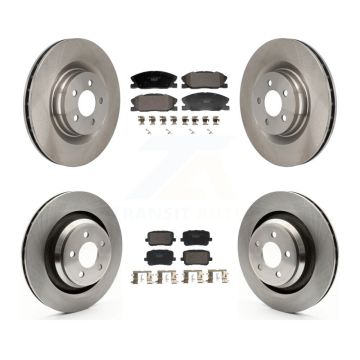 Front Rear Brake Rotors Ceramic Pad Kit For Dodge Charger With 370mm Diameter Rotor K8T-104594
