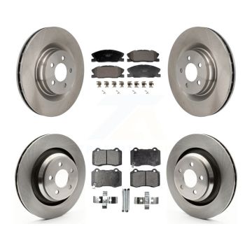 Front Rear Brake Rotors Ceramic Pad Kit For Dodge Charger With 370mm Diameter Rotor K8T-104595