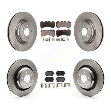 Front Rear Brake Rotors Ceramic Pad Kit For Dodge Charger With 370mm Diameter Rotor K8T-104598