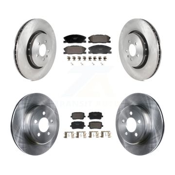 Front Rear Brake Rotors Ceramic Pad Kit For Dodge Charger With 370mm Diameter Rotor K8T-104599