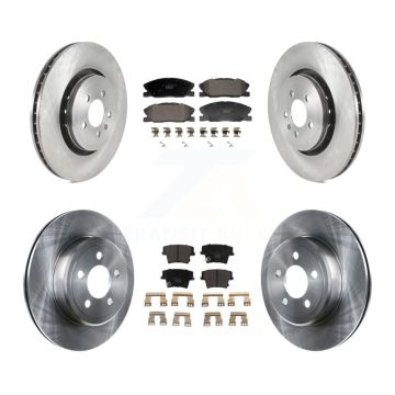 Front Rear Brake Rotors Ceramic Pad Kit For Dodge Charger With 370mm Diameter Rotor K8T-104600