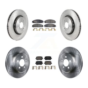 Front Rear Brake Rotors Ceramic Pad Kit For Dodge Charger With 370mm Diameter Rotor K8T-104601