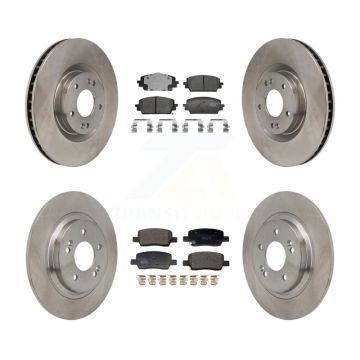 Front Rear Disc Brake Rotor & Ceramic Pad Kit For Hyundai Santa Fe Kia Sorento GAS engine K8T-104605