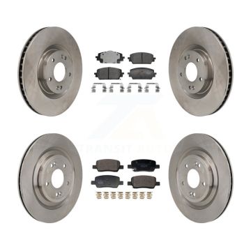 Front Rear Disc Brake Rotors And Ceramic Pads Kit For Hyundai Santa Fe Kia Sorento K8T-104606