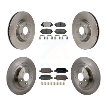 Front Rear Disc Brake Rotors And Ceramic Pads Kit For 2022-2023 Hyundai Santa Cruz K8T-104607