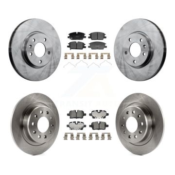 Front Rear Disc Brake Rotors And Ceramic Pad Kit For Chevrolet GMC Terrain Equinox Malibu K8T-104613