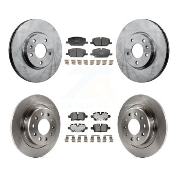 Front Rear Brake Rotors & Ceramic Pad Kit For GMC Terrain With 321mm Diameter Rotor K8T-104615