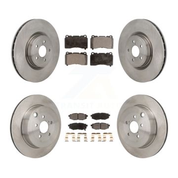Front Rear Disc Brake Rotor & Ceramic Pad Kit For 2017 Subaru BRZ Base With Brembo Brakes K8T-104625