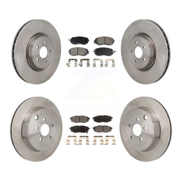 Front Rear Brake Rotor Ceramic Pad Kit For 2019-2020 Toyota 86 Base GT With Brembo Brakes K8T-104627