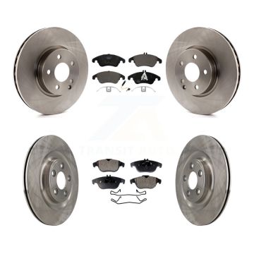 Front Rear Disc Brake Rotors And Ceramic Pads Kit For Mercedes-Benz E400 K8T-104630