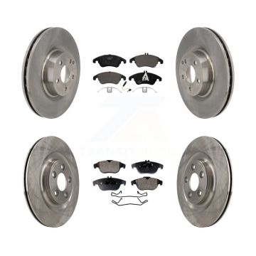 Front Rear Disc Brake Rotors And Ceramic Pads Kit For Mercedes-Benz E400 K8T-104631