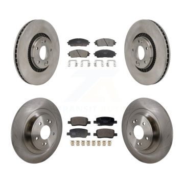 Front Rear Disc Brake Rotors And Ceramic Pads Kit For 2022-2023 Kia Carnival K8T-104638