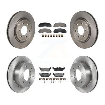 Front Rear Disc Brake Rotors And Ceramic Pads Kit For 2022-2023 Ford Bronco 3.0L K8T-104640