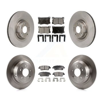Front Rear Disc Brake Rotors And Ceramic Pads Kit For Hyundai Genesis G80 5.0L K8T-104642