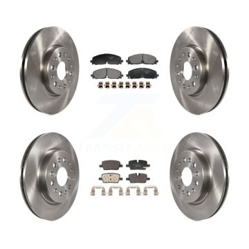 Front Rear Brake Rotor And Ceramic Pad Kit For Chevrolet Traverse Blazer GMC Acadia Buick K8T-104645