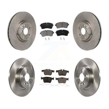 Front Rear Brake Rotors Ceramic Pad Kit For Jaguar E-Pace With 349mm Diameter Rotor K8T-104651